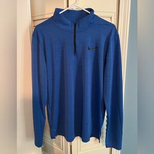 Royal blue Nike Dri-Fit Quarter Zip, Great Shape